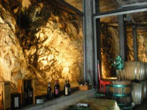 Inside Satta's winery.